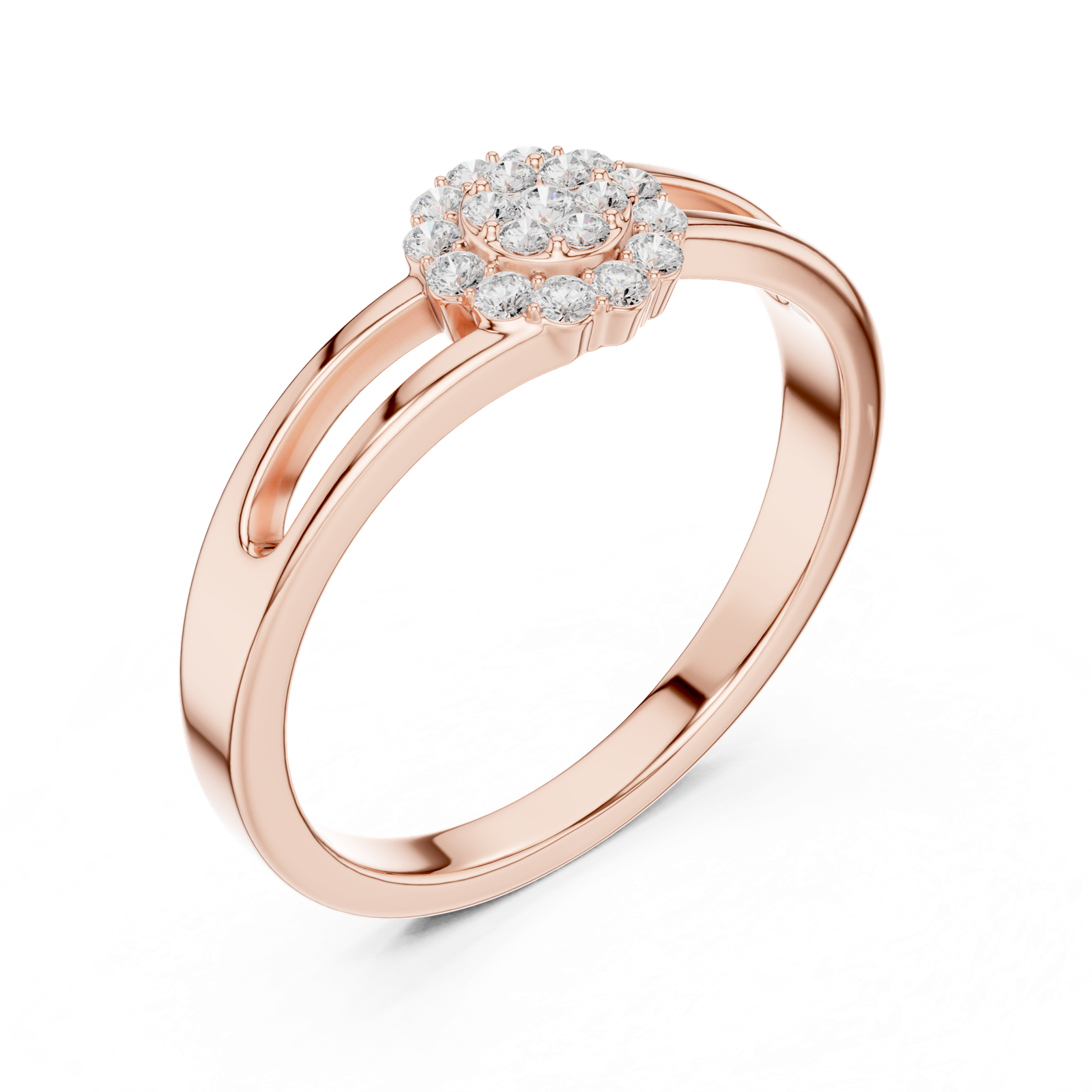 Gold Ring SBWR(43), Rose Gold, view 2