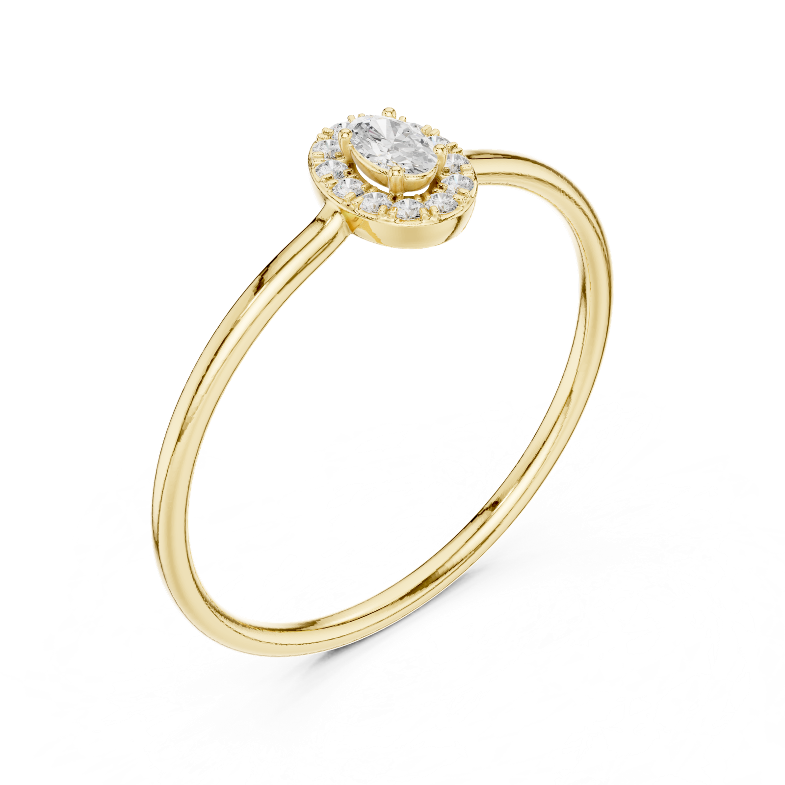 Gold Ring HLR-207, Yellow Gold, view 2