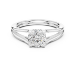 Gold Ring DDLR-543, White Gold, view 4