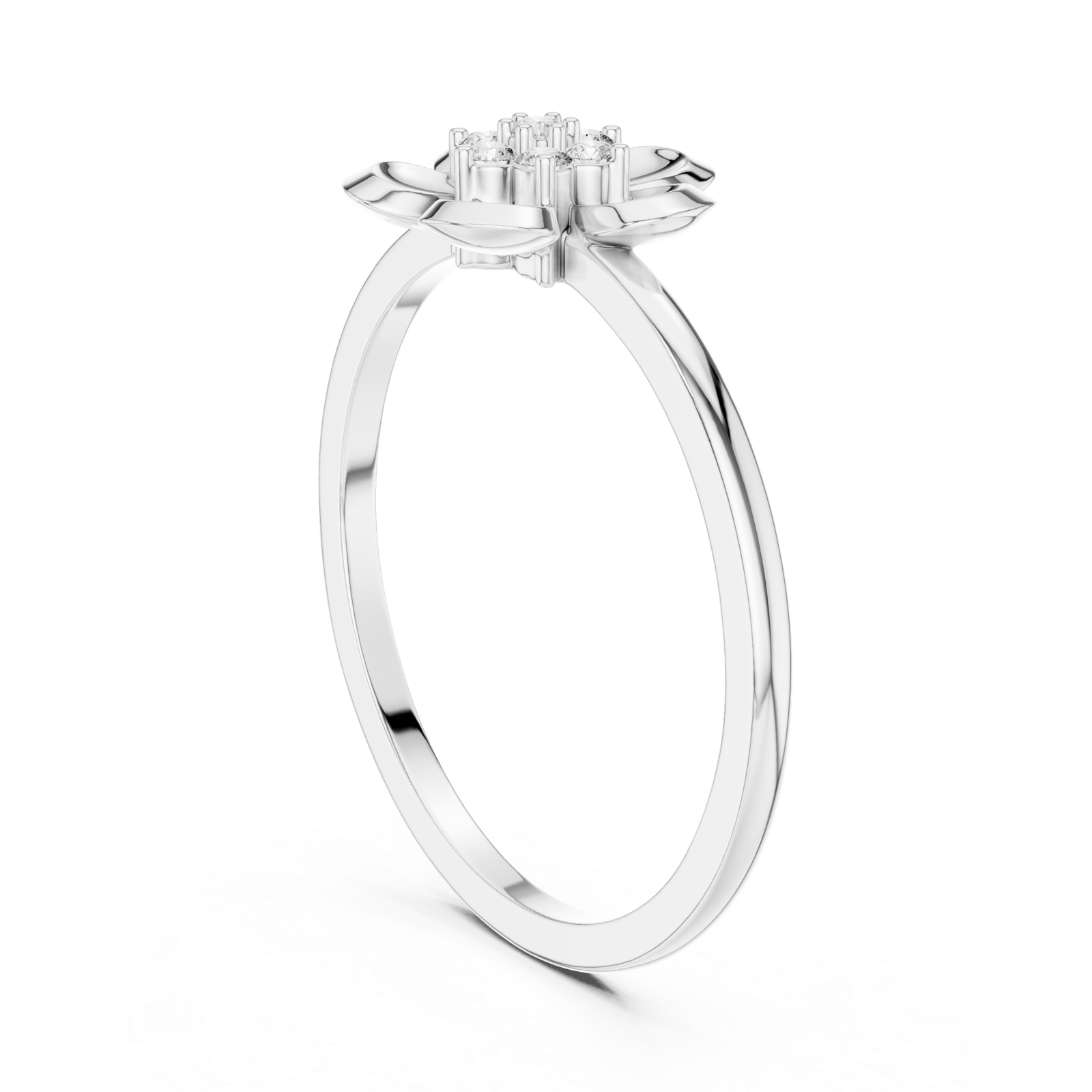 Gold Ring DR-6259, White Gold