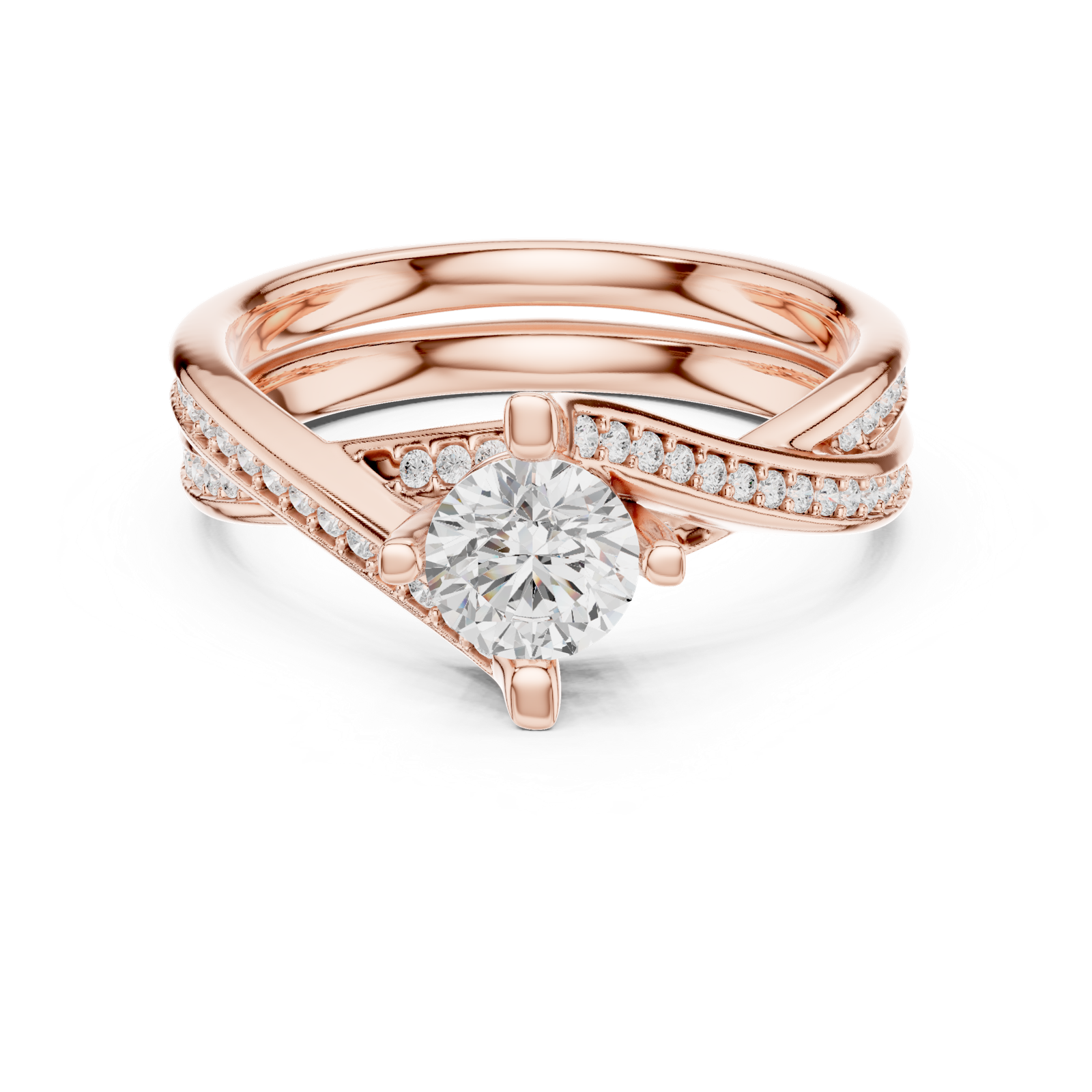 Gold Ring LR-0299, Rose Gold