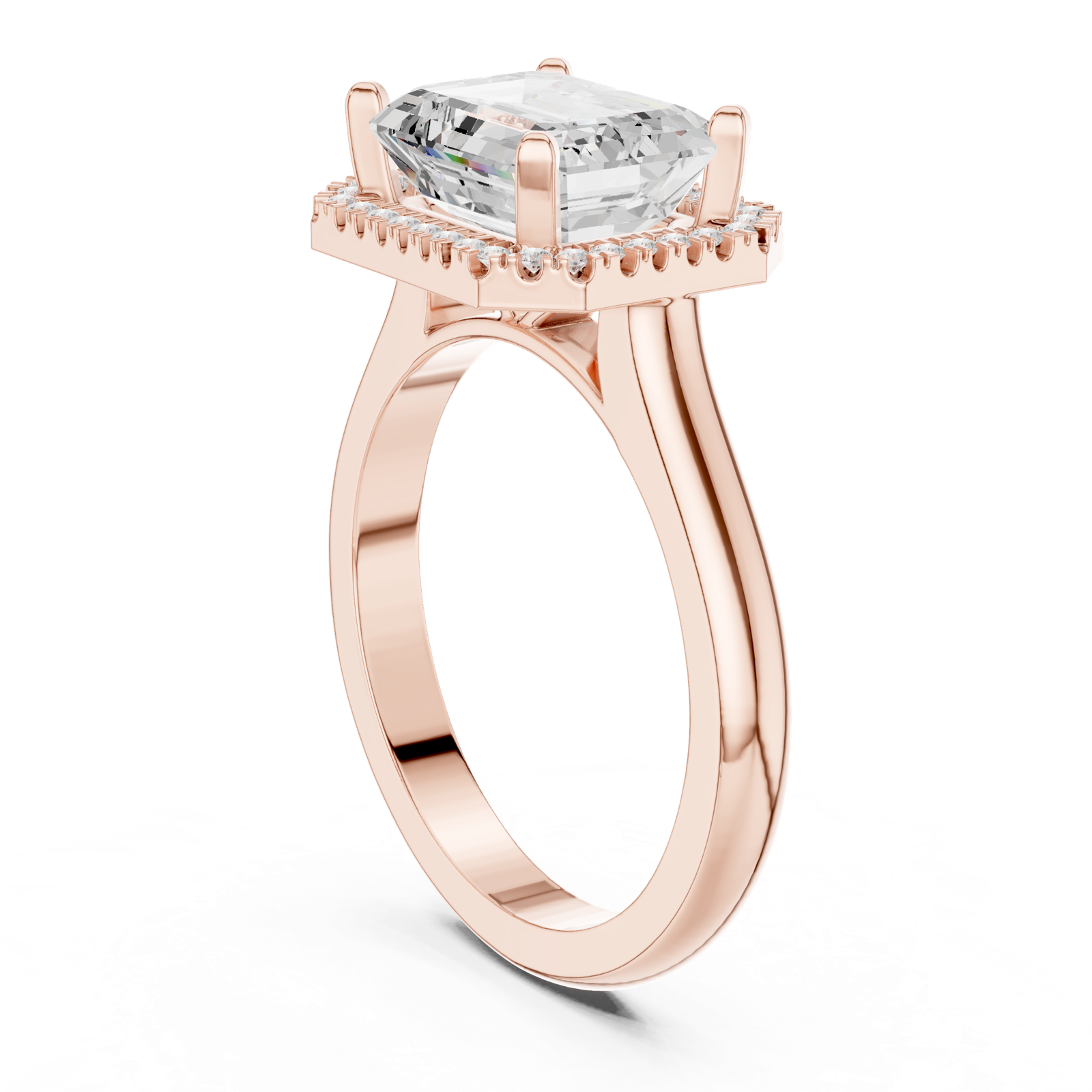 Gold Ring DDLR-332, Rose Gold, view 1