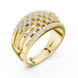 Gold Ring DDLR-455, Yellow Gold, view 2