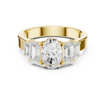 Gold Ring DDLR-1063, Yellow Gold, view 4