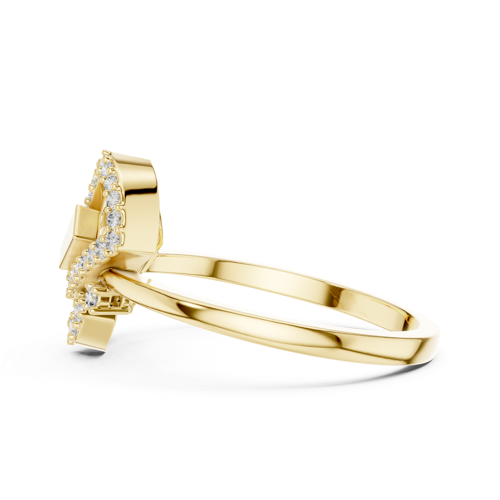 Gold Ring LR-01 (63), Yellow Gold, view 3