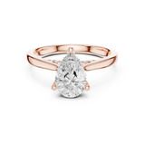 Gold Ring DDLR-987, Rose Gold, view 4