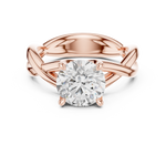 Gold Ring DDLR-872, Rose Gold, view 4