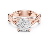 Gold Ring DDLR-872, Rose Gold, view 4