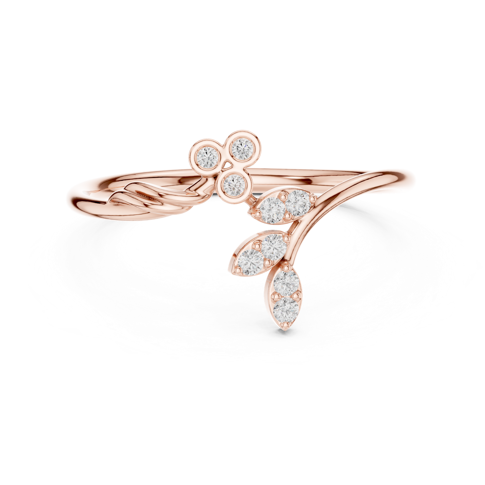 Gold Ring 1 (157), Rose Gold, view 4