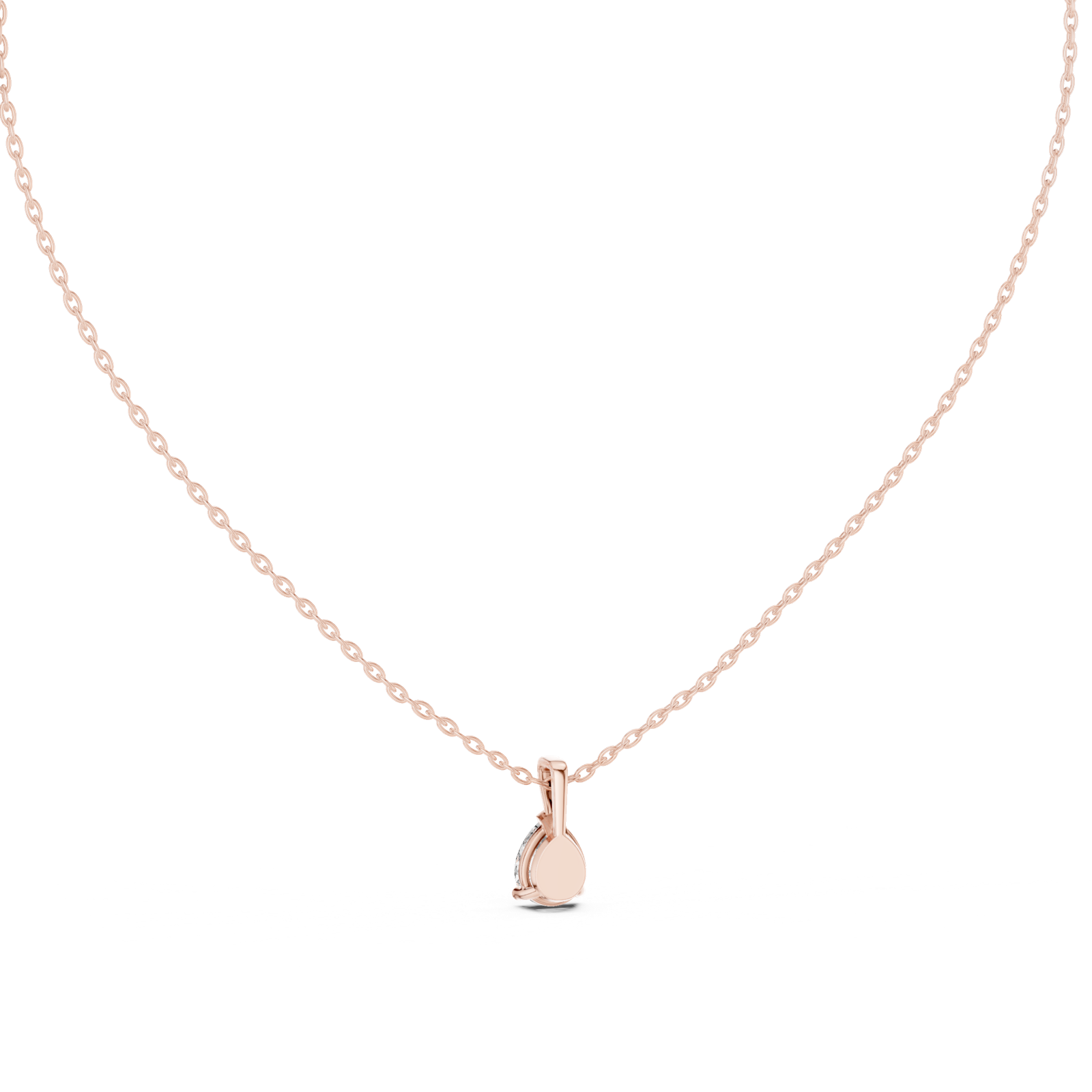 Gold Pendant GPD-0062, Rose Gold, view 4