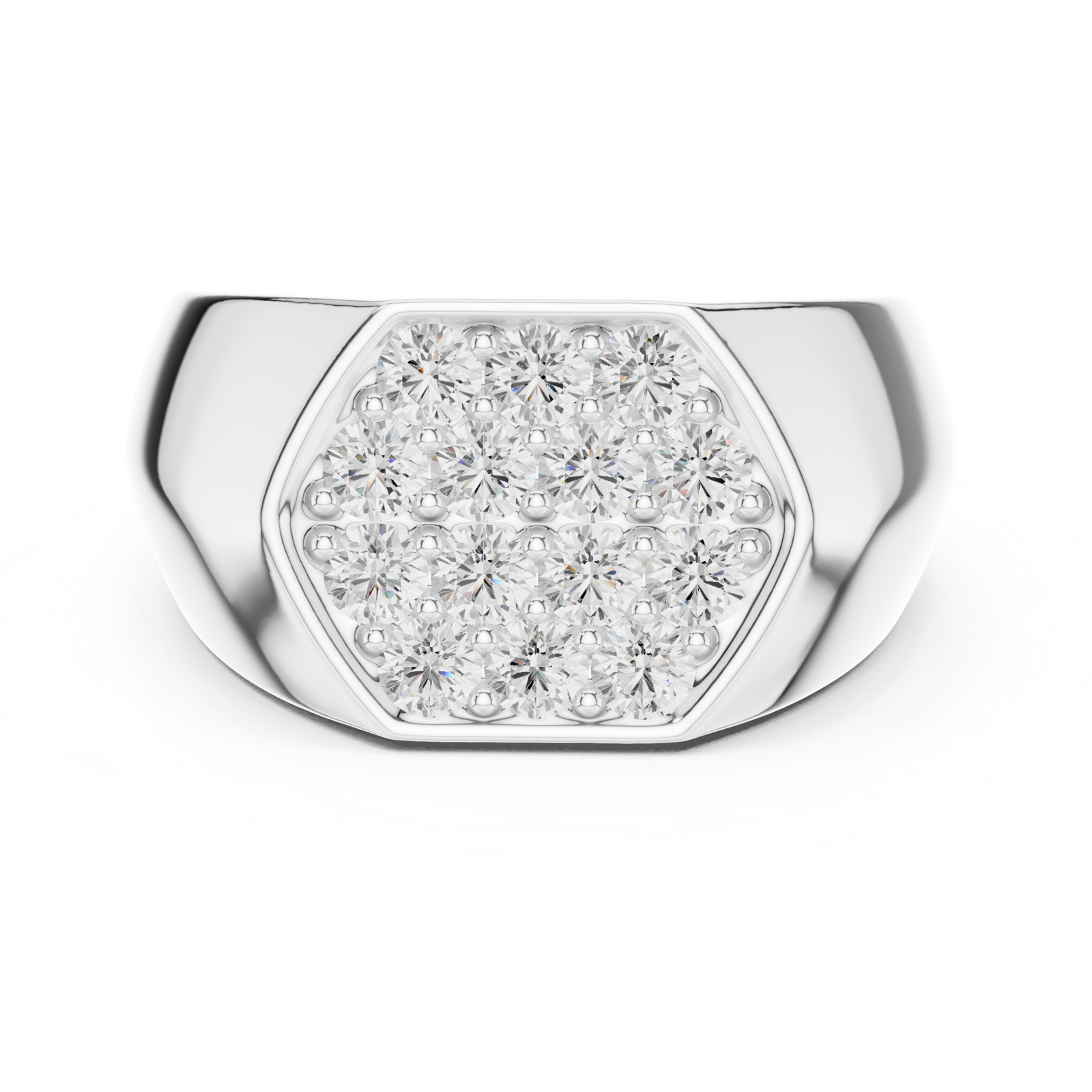 Gold Ring SBMR(40), White Gold