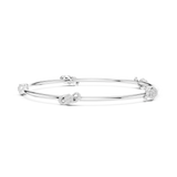 14K Solid Gold Lab Diamond Bracelet, White Gold, view 3