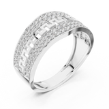 Gold Ring LR-01 (16), White Gold, view 2