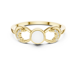 Gold Ring DDLR-743, Yellow Gold, view 4