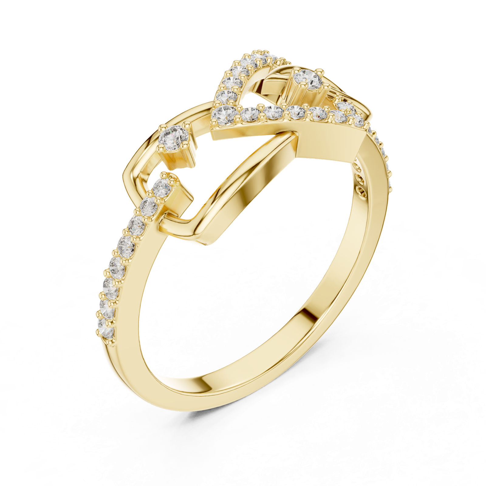 Gold Ring LR-01 (56), Yellow Gold, view 2