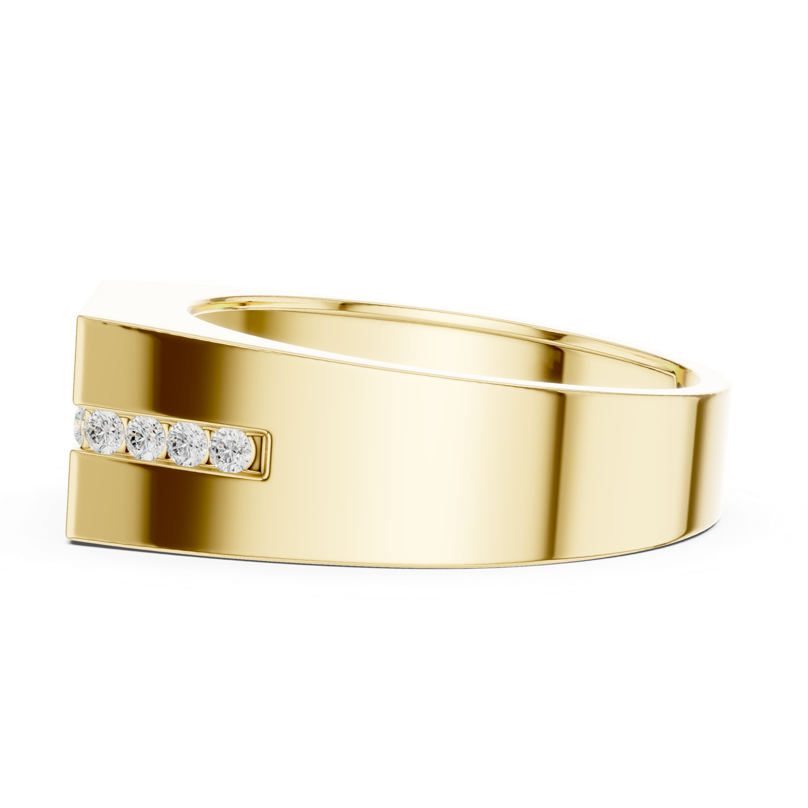 Gold Men's Ring GGR-0011, Yellow Gold, view 3