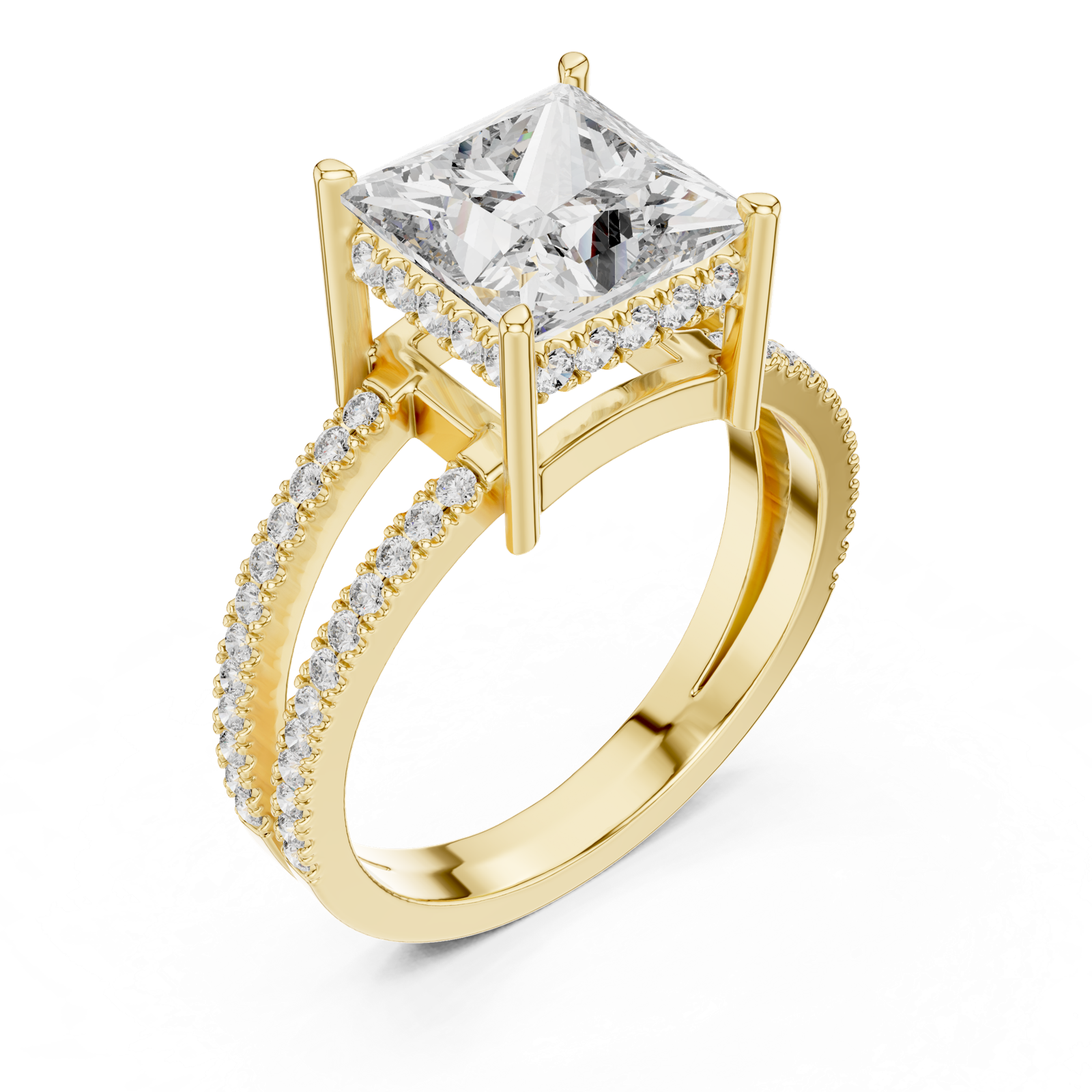 Gold Ring L03-1384, Yellow Gold, view 2