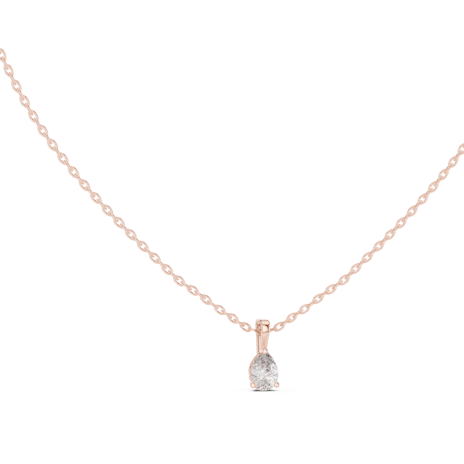 Gold Pendant GPD-0067, Rose Gold, view 1
