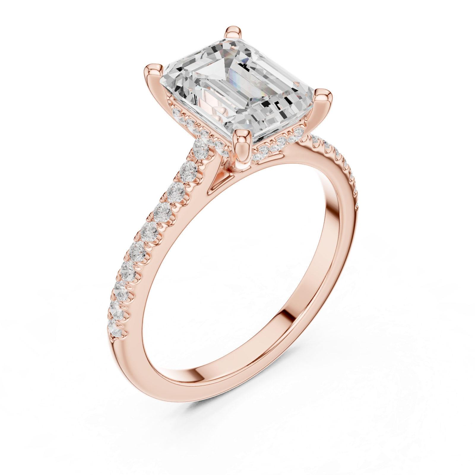 Gold Ring DDLR-1000, Rose Gold, view 2