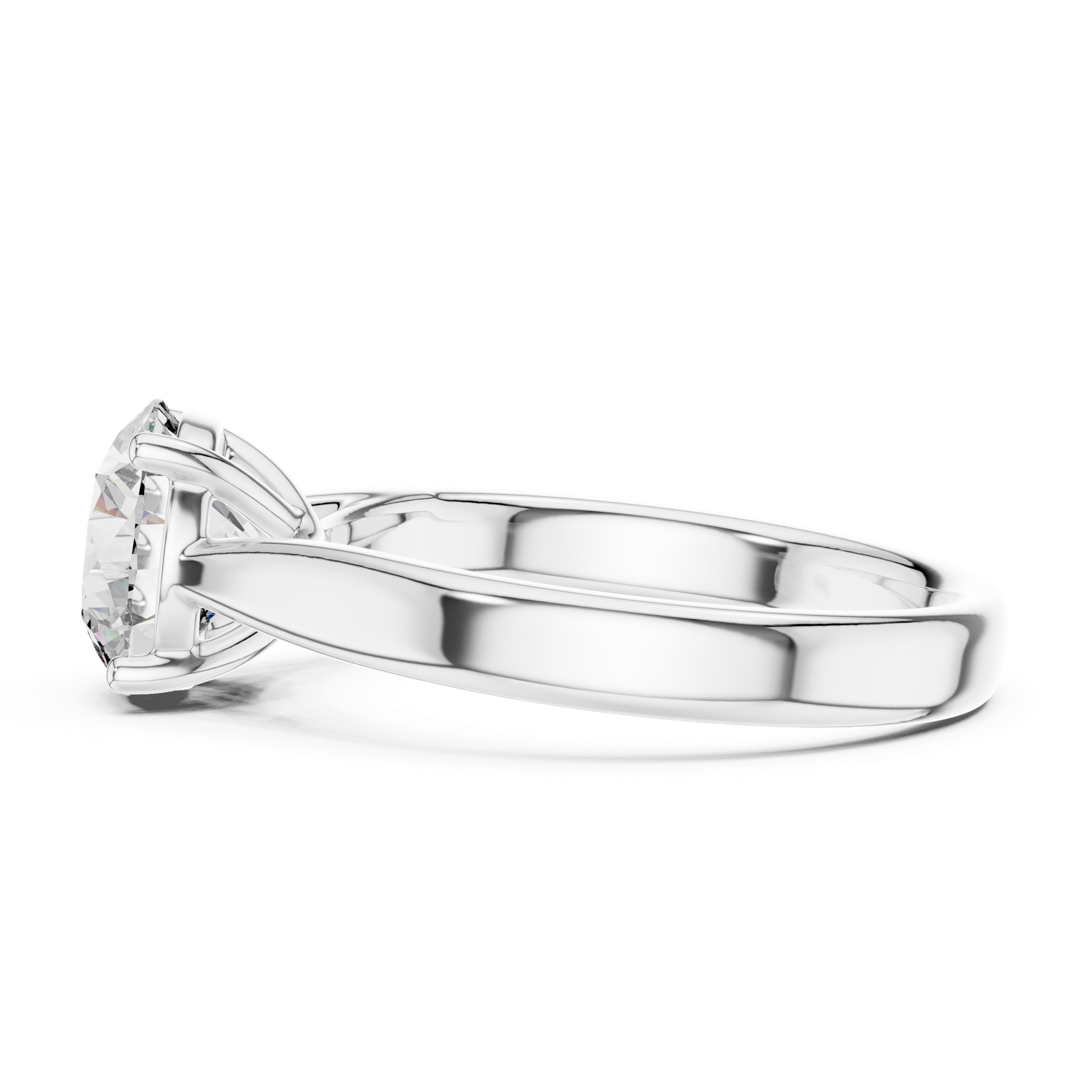 Gold Ring DDLR-070, White Gold, view 3