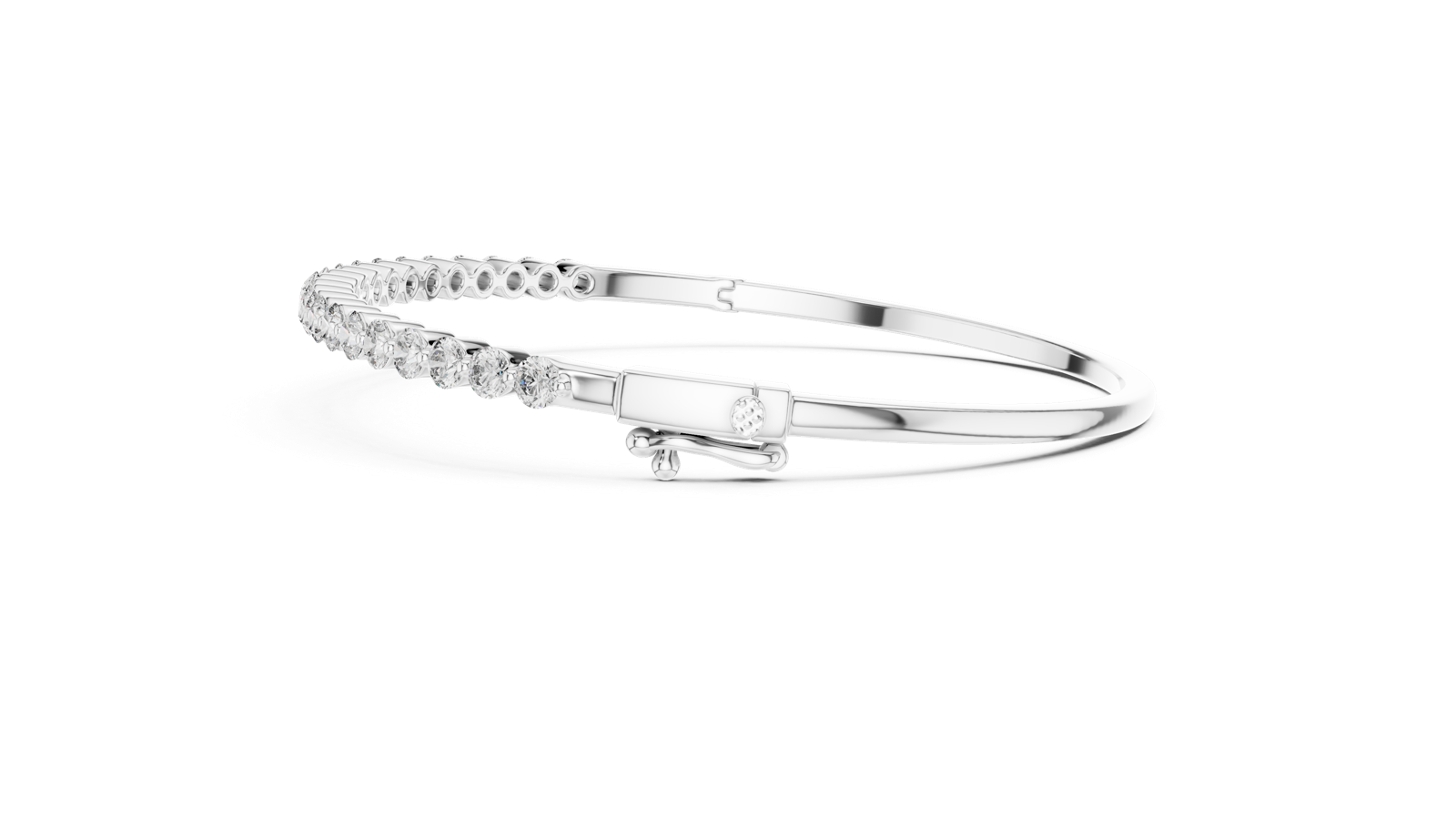 Gold Bracelet 64-CAD, White Gold, view 3