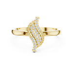 Gold Ring DDLR-663, Yellow Gold, view 4