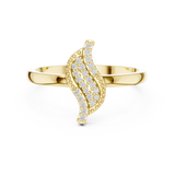 Gold Ring DDLR-663, Yellow Gold, view 4