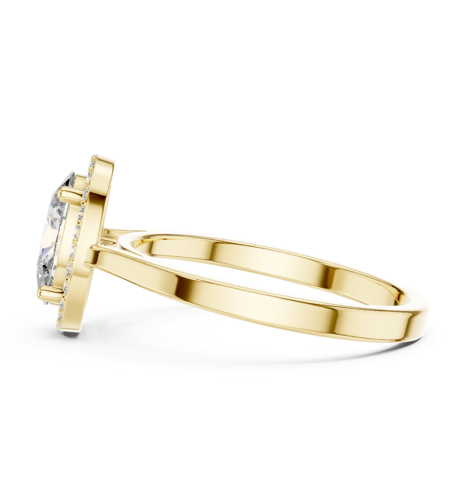 Gold Ring ALR-116, Yellow Gold, view 3