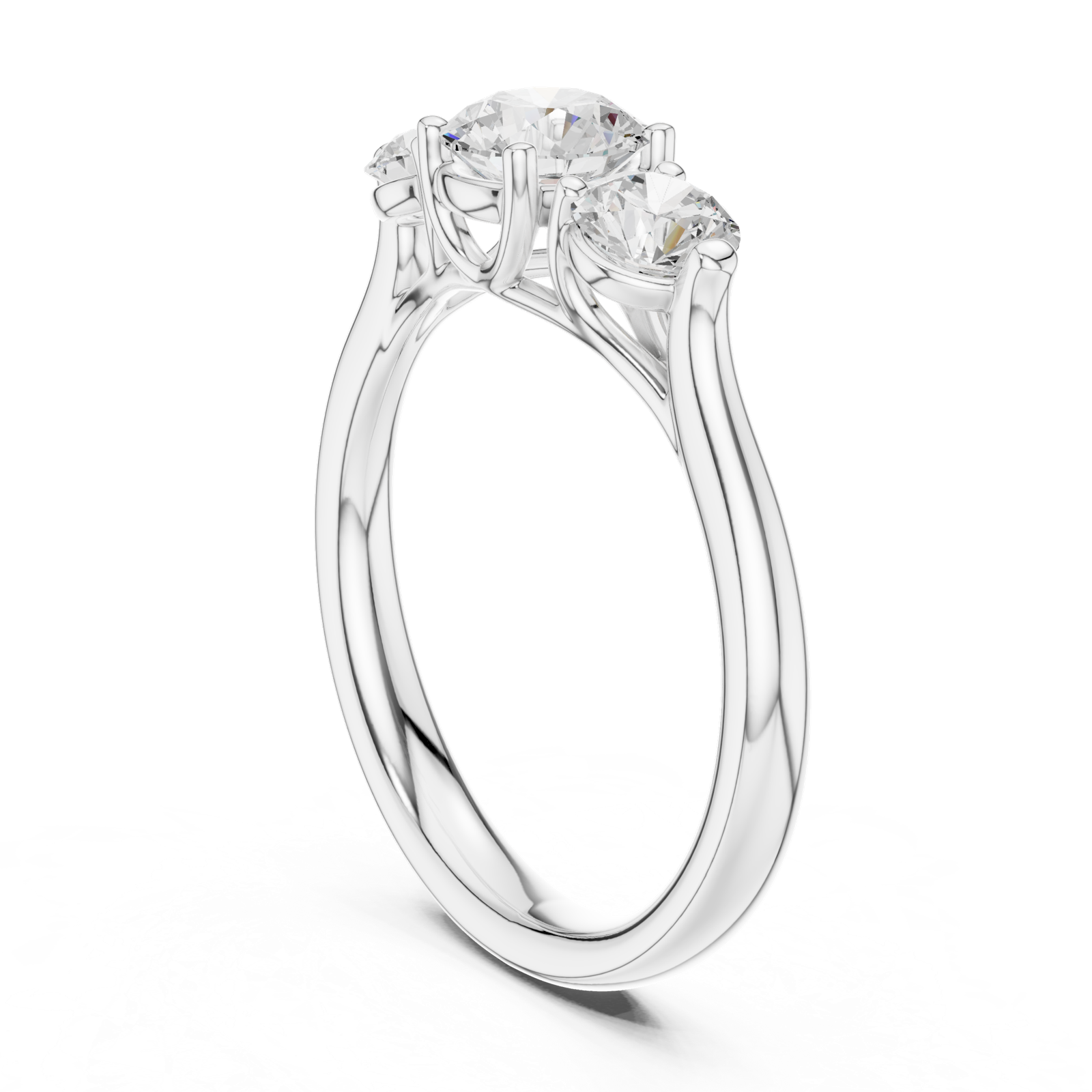 Gold Ring DDLR-667, White Gold, view 1