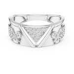 Gold Ring LR-01 (50), White Gold, view 4