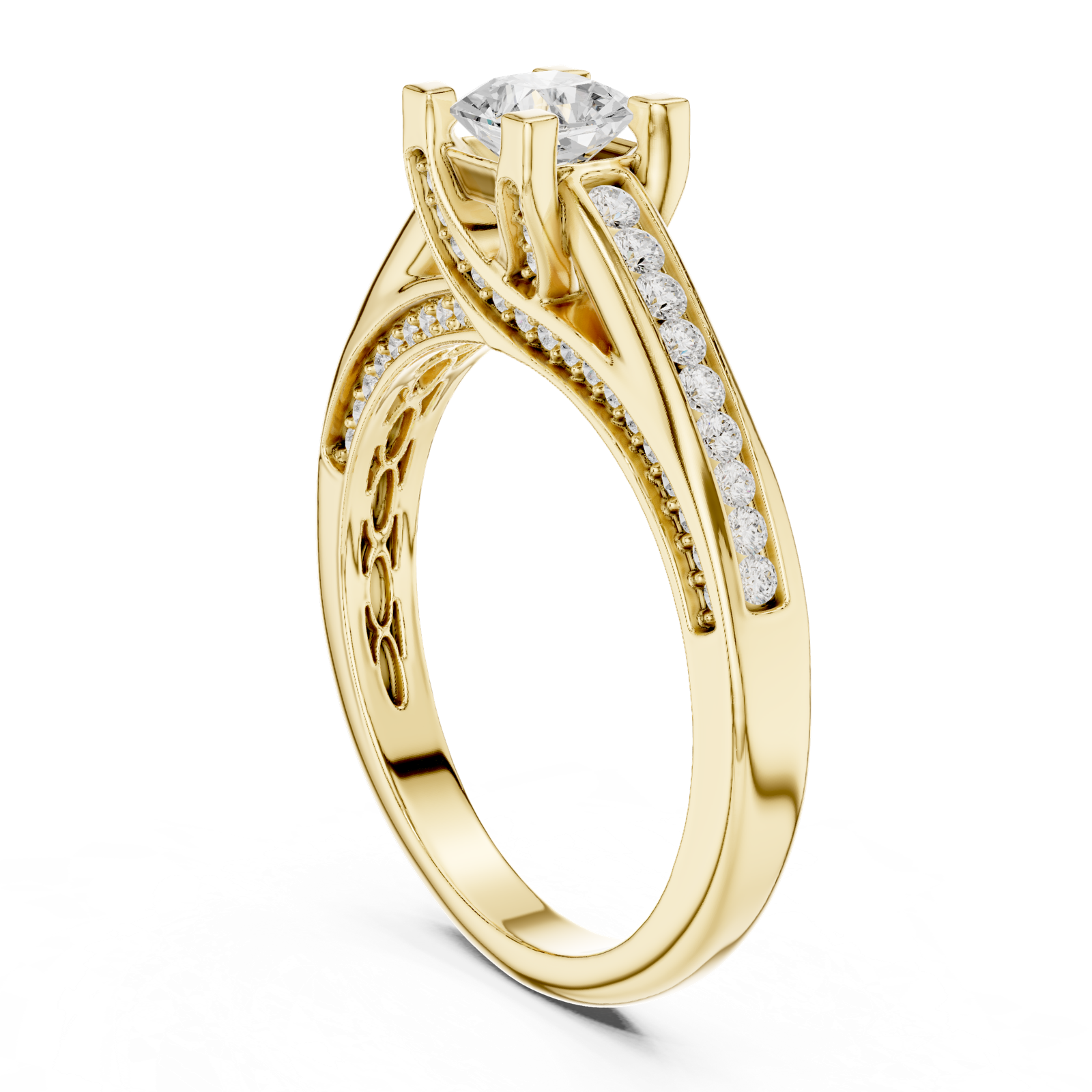 Gold Ring LR-0284, Yellow Gold, view 1