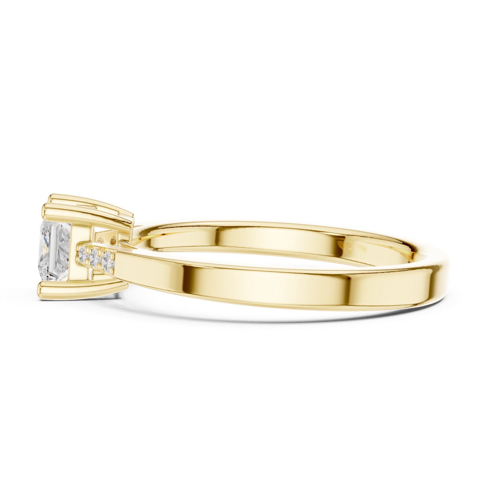 Gold Ring DDLR-491, Yellow Gold, view 3