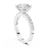 Gold Ring DDLR-750, White Gold, view 1