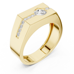 Gold Men's Ring GGR-0011, Yellow Gold, view 2