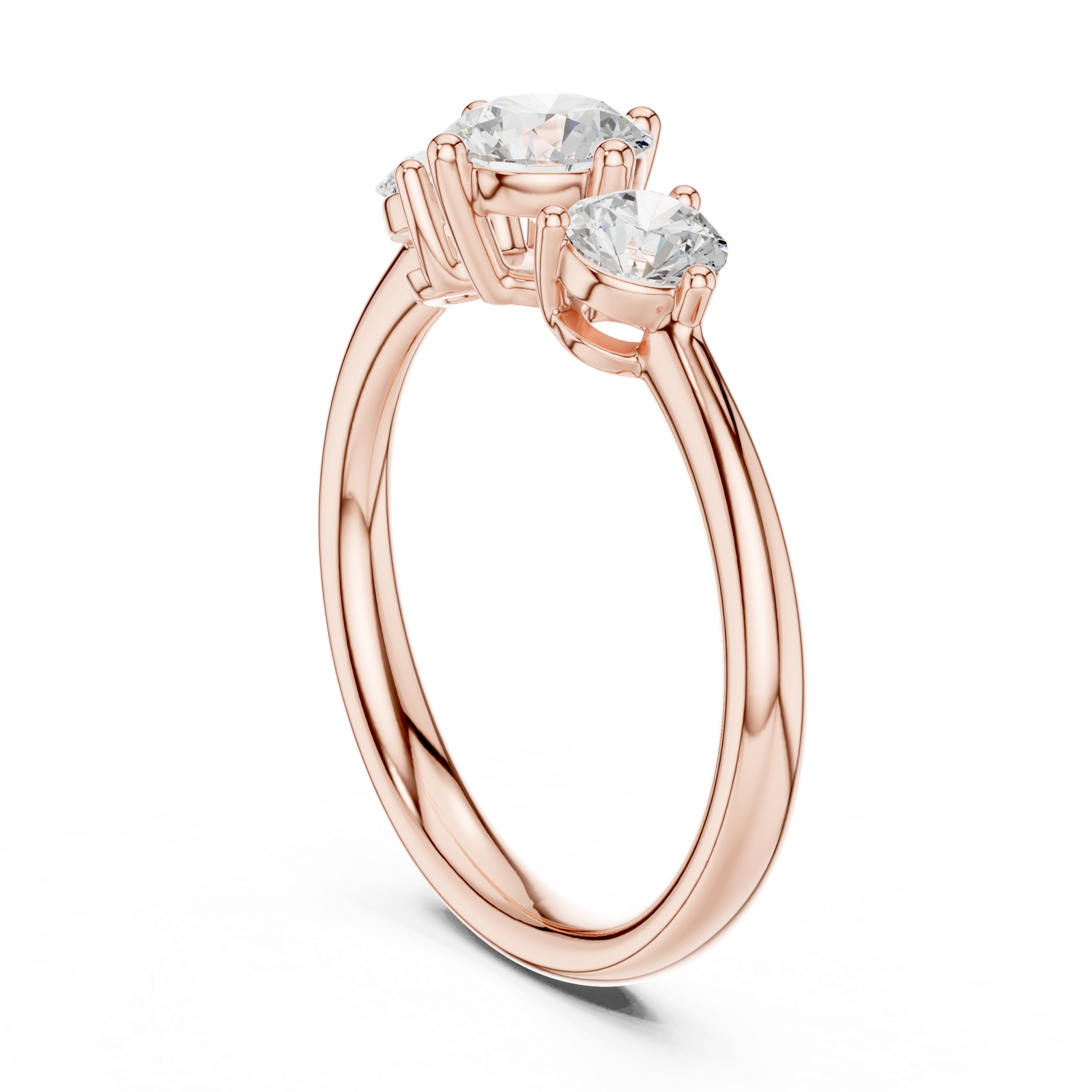 Gold Ring DDLR-653, Rose Gold