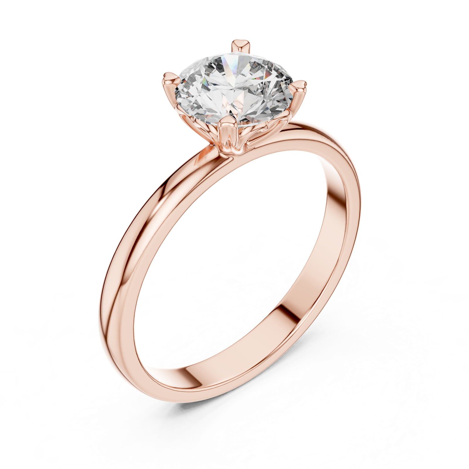 Gold Ring LR-0010, Rose Gold, view 2