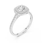 Gold Ring LR-0243, White Gold, view 2