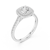 Gold Ring LR-0243, White Gold, view 2