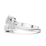 Gold Ring DDLR-903, White Gold, view 3