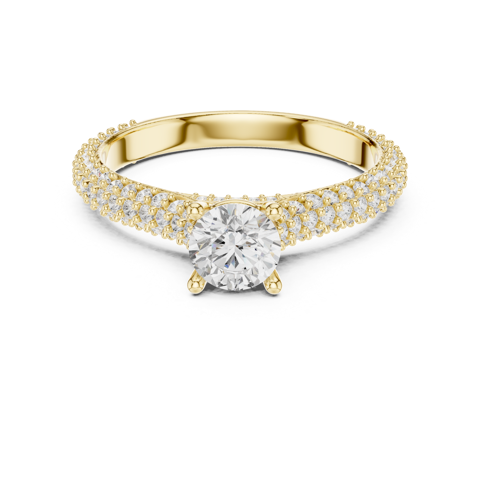 Gold Ring LR-0348, Yellow Gold, view 4