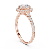 Gold Ring DDLR-792, Rose Gold, view 1