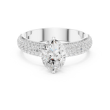 Gold Ring DDLR-1051, White Gold, view 4