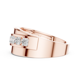 Gold Ring DDLR-391, Rose Gold, view 3