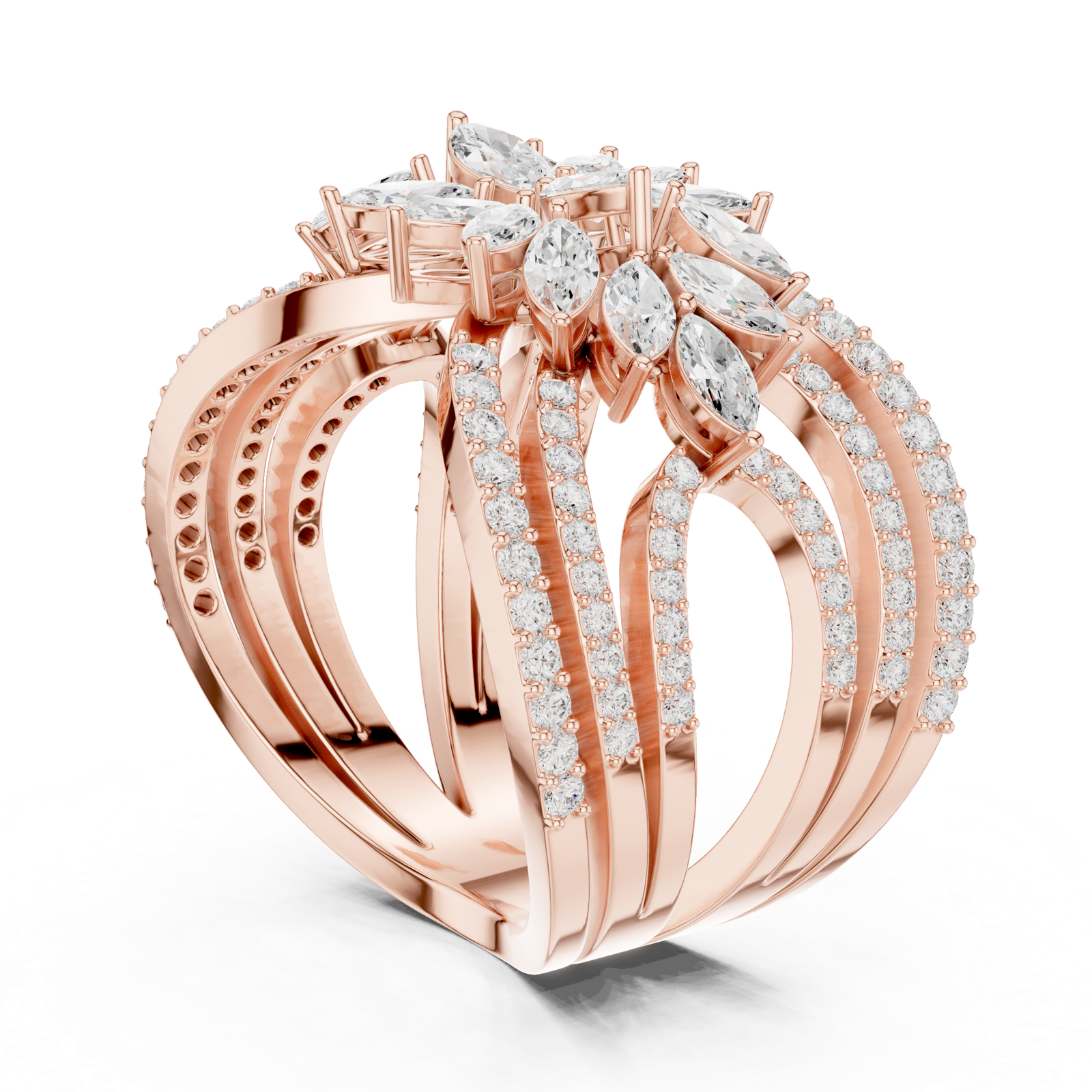 Gold Ring SBWR(67), Rose Gold