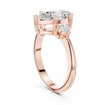 Gold Jewelry L35-66, Pear center stone, Rose Gold, view 1