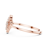 Gold Ring DR-6280, Rose Gold, view 3
