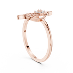 Gold Ring DR-6229, Rose Gold, view 1