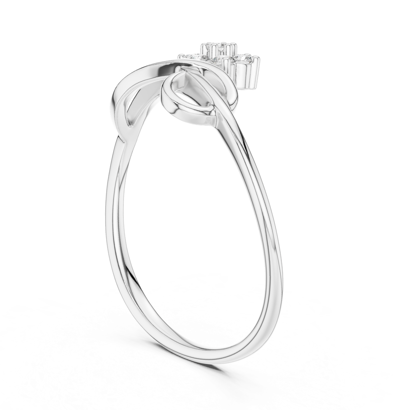 Gold Ring 12-10029@L, White Gold, view 1