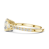 Gold Ring DDLR-037, Yellow Gold, view 3