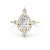Gold Ring DDLR-337, Yellow Gold, view 4